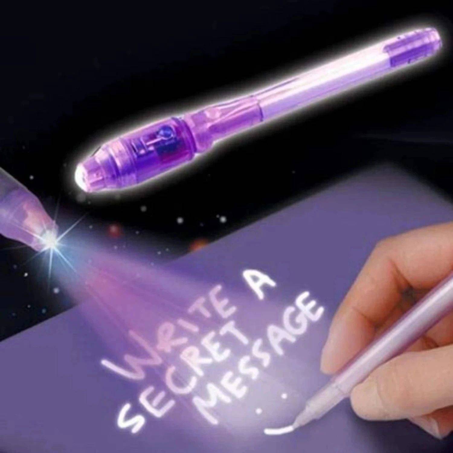 Andix Invisible Ink Magic Pen with UV Light – Fun & Creative Writing (Pack of 2) Digital Pen