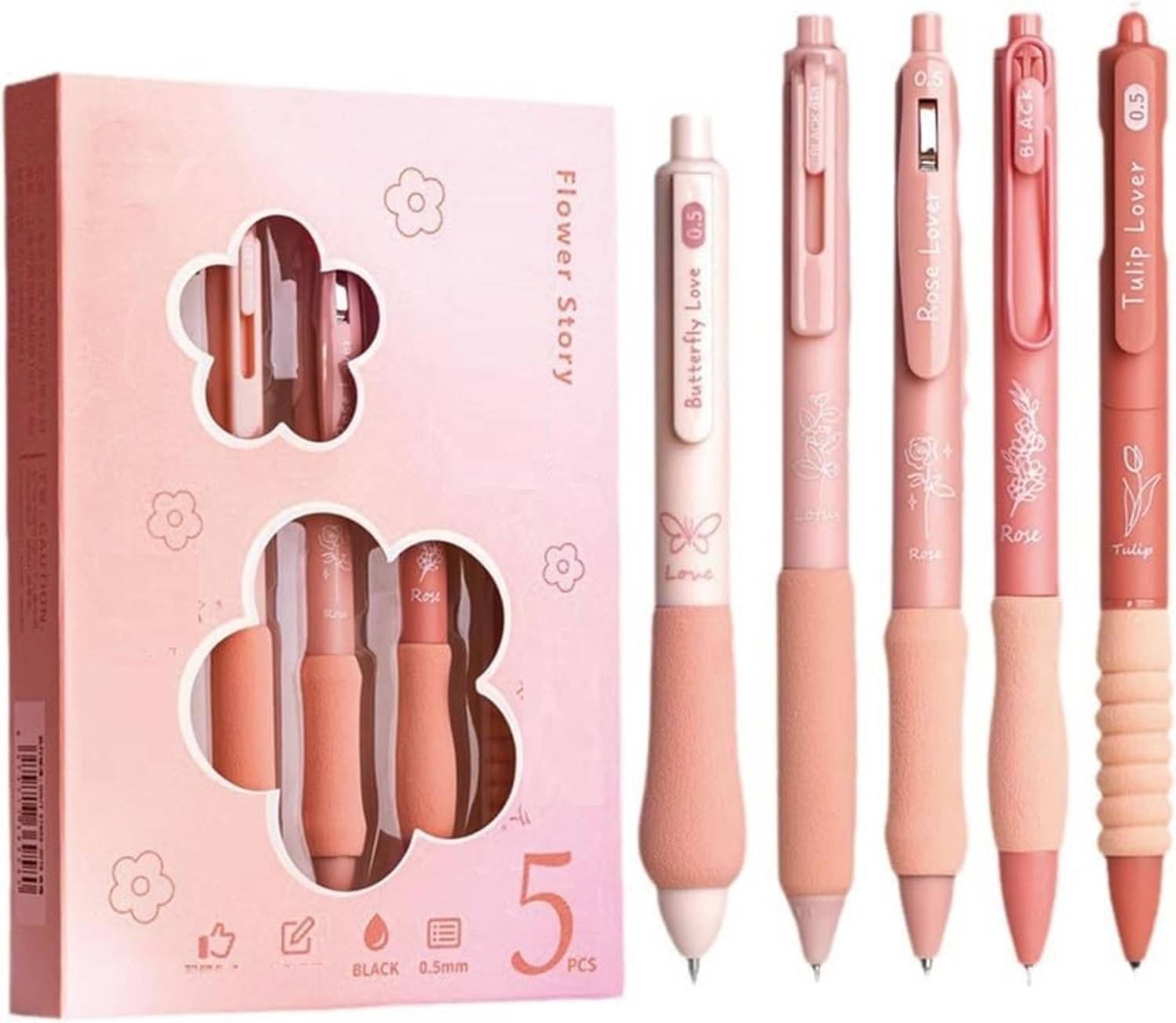 Akvanar Gel Pens Retractable Gel Pens 0.5mm Fine Point Smooth Writing Pens Ball Pen