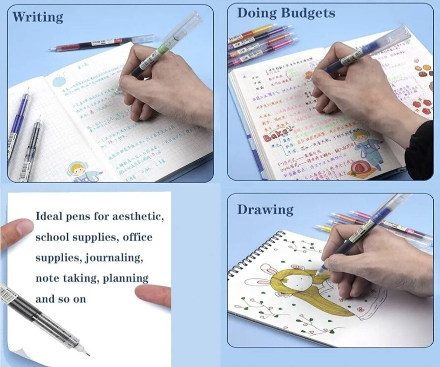 KLIDSHUSOZ Treasure Gel Pen for Notes, Planners - Image 5