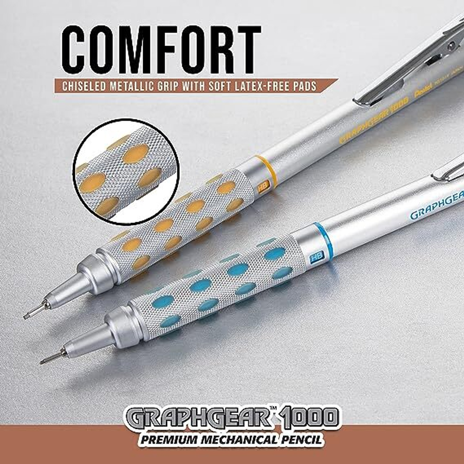 Image of PENTEL 0.3 MM Mechanical Drafting Pencil | Metal Clip With Retractable Mechanism Mechanical Pencil