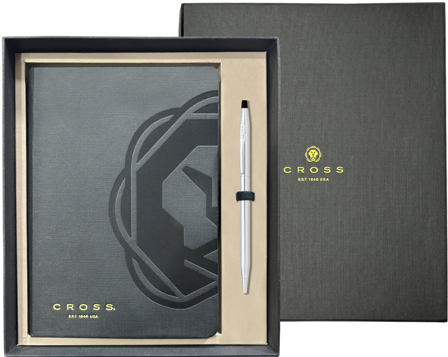 Image of CROSS Century Chrome With Cross Journal Gift Set Ball Pen
