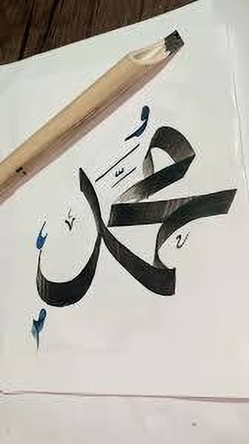 Image of RAZI ENTERPRISES One Set of bamboo calligraphy pen Calligraphy