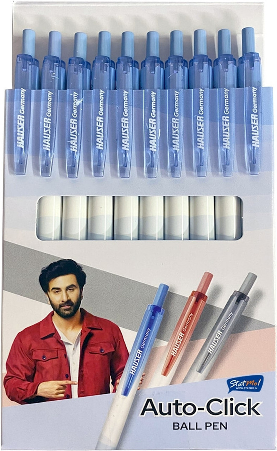 Image of HAUSER Germany Auto-Click Ball for Smooth Writing Ball Pen