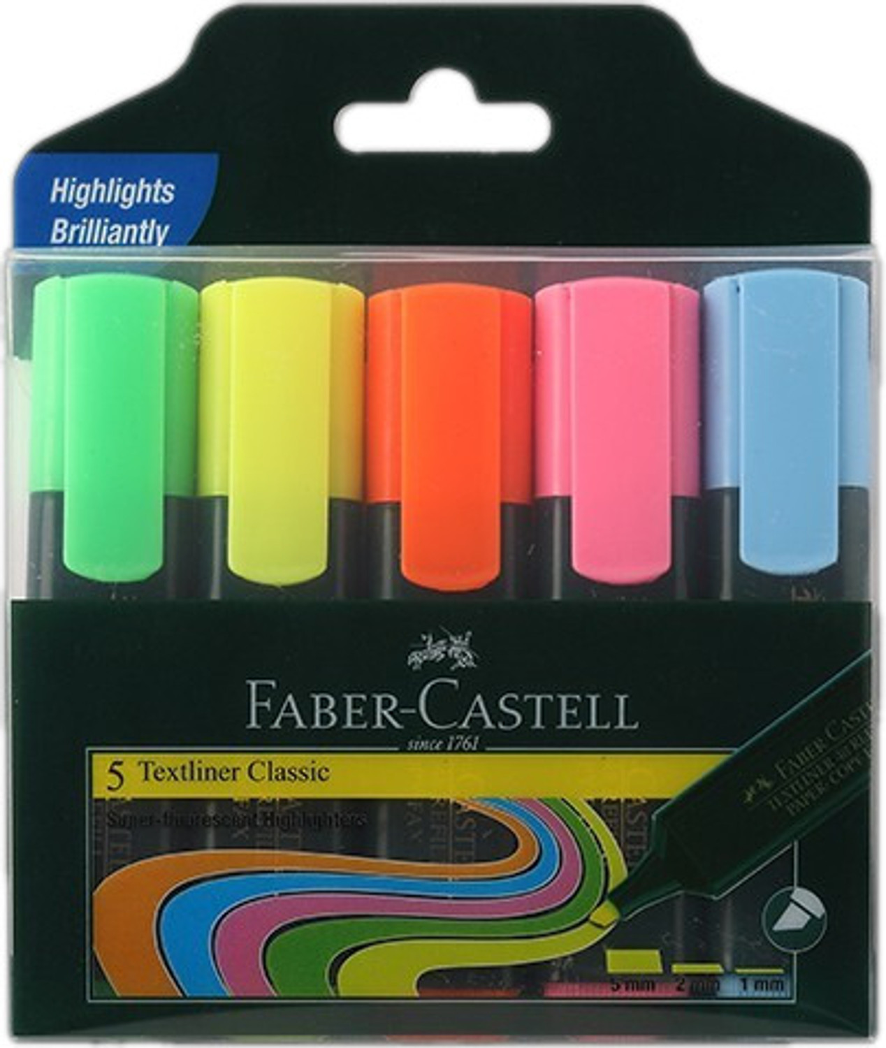 Image of FABER-CASTELL Textliner Assorted Set Of 5 (Classic) Stationery Set