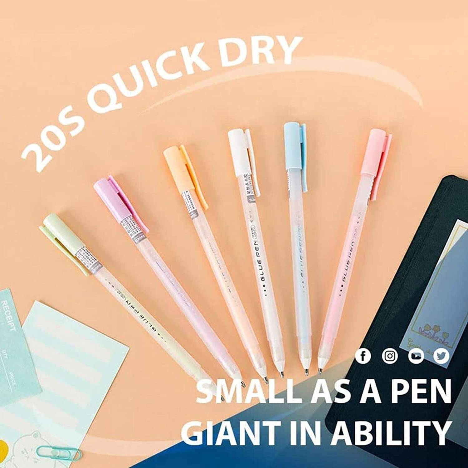 canoff Quick Dry Glue Pen for Papercrafts, Handmade DIY Foil-Stamping Stationery Set