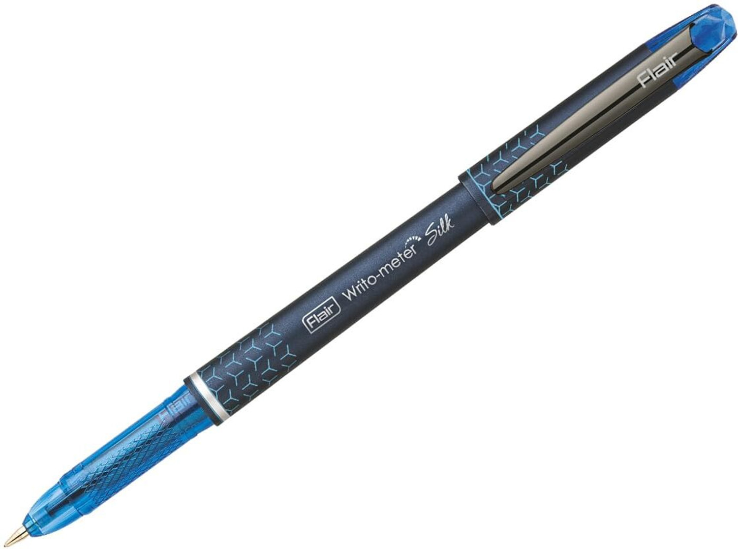 Image of FLAIR Writometer Silk Ball Pen | Gunmetal Finish Clip & Stylish Matte Finish Body Ball Pen