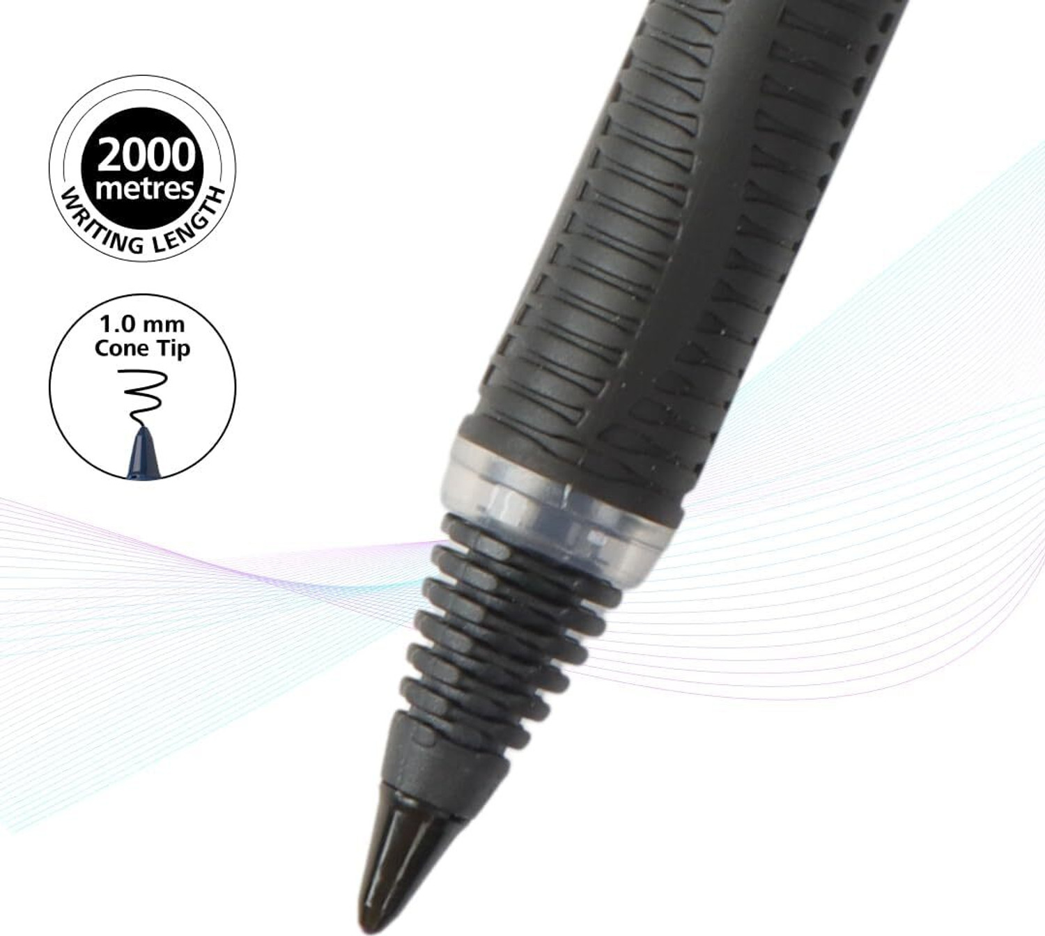 Image of Schneider By Luxor One Sign | Cone Tip | 1.0 mm | 2000 Meters Writing Length | Consistent Ink Flow Roller Ball Pen