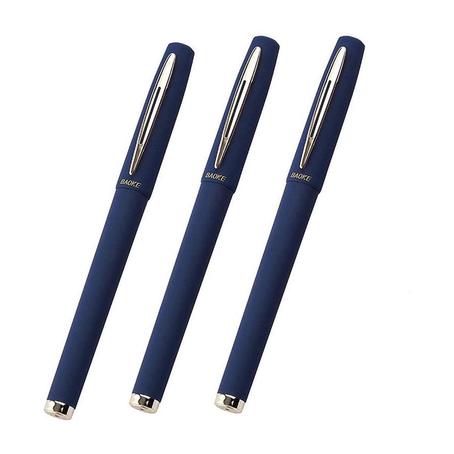 Baoke 1.0mm Smooth Gel Pen - 3 Pen Set (Blue) Gel Pen