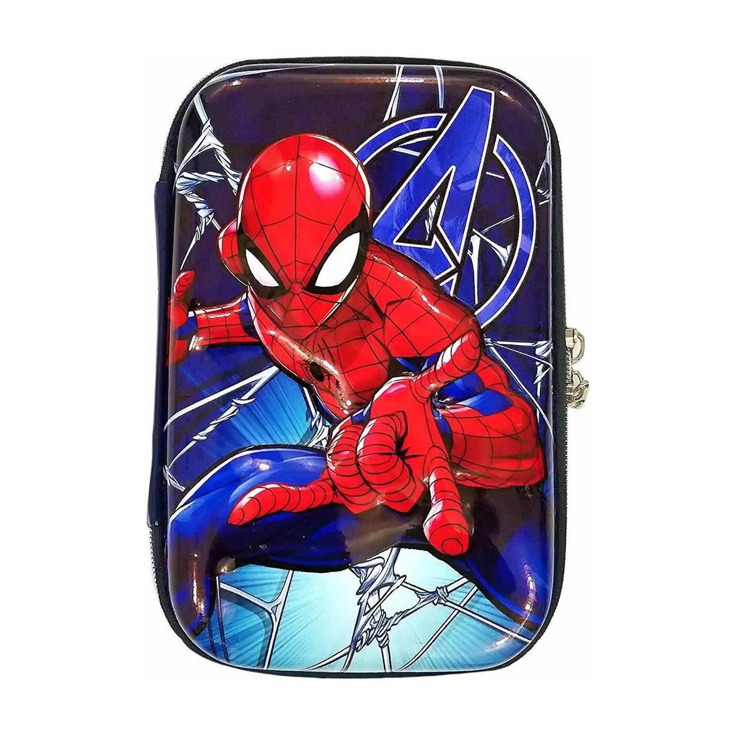 BLC Avengers Superhero Spider Man Printed EVA Pouch For Kids Best Pencil For Kids Spider Man Art EVA Pencil Box