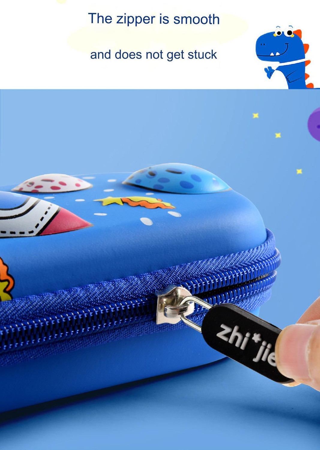 Image of shree giriraj enterprise JOY MAKER pencil box Space Ship Rocket Quest Art Plastic Pencil Box