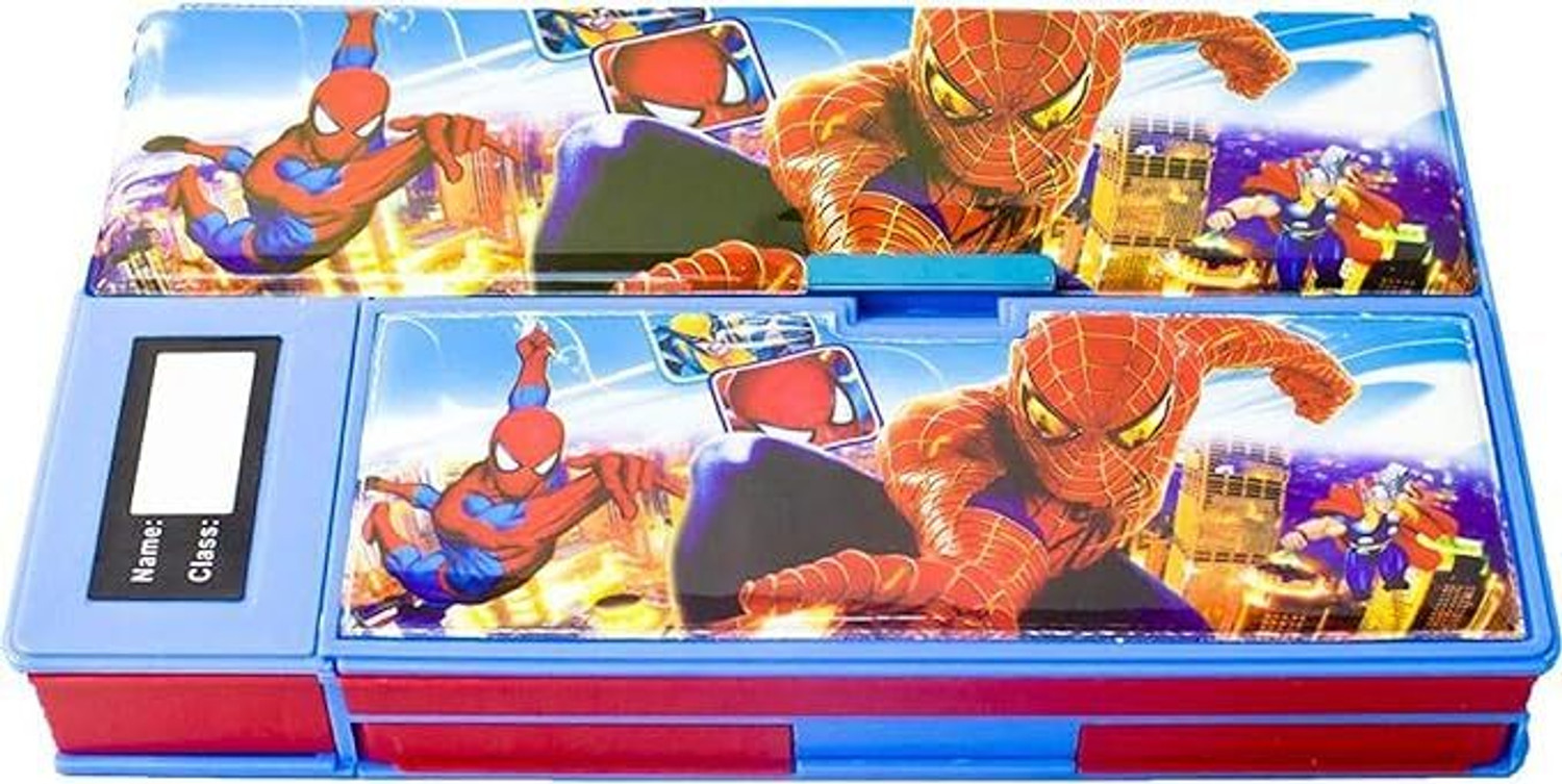 Image of Royal krafts Jumbo Spiderman Art Plastic Pencil Box