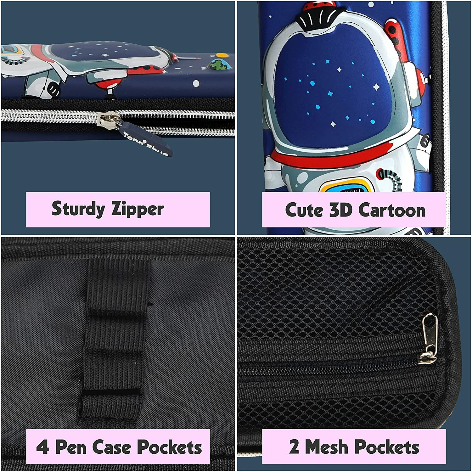 Image of x pulse 3D EVA Space Pencil Case for Kids Pencil Pouch New girls and boys Pencil Pouch 1 Art EVA Pencil Box