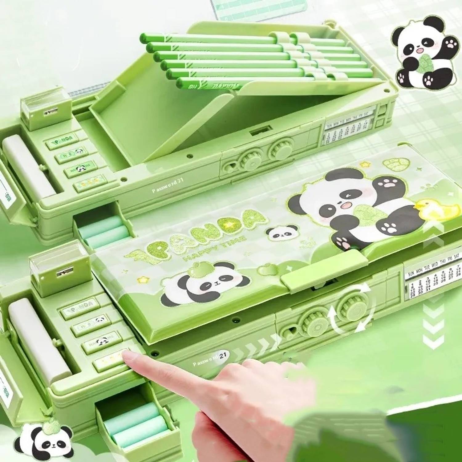 Flipkart.com | Villy Multifunctional Geometry Lock Pencil Box