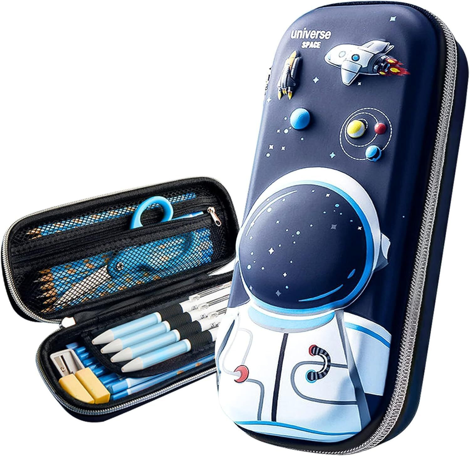 Image of Vadhavan 3D Cover EVA Space Astronaut Theme Pencil Case Large Capacity Pencil Pouch Boys & Girls Students Art EVA Pencil Box