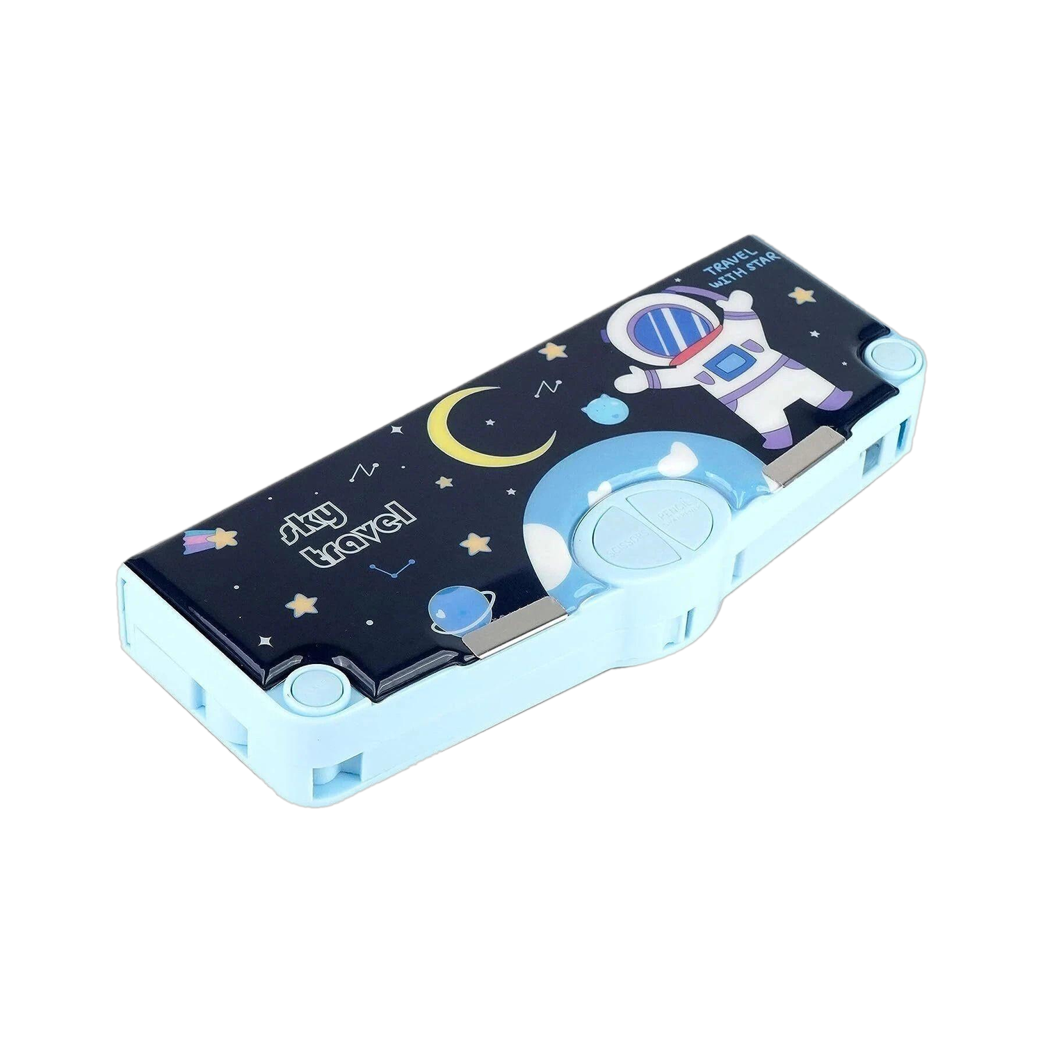 Image of J K INTERNATIONAL DarkBlue-KBX DarkBlue-KBX Art Plastic Pencil Box