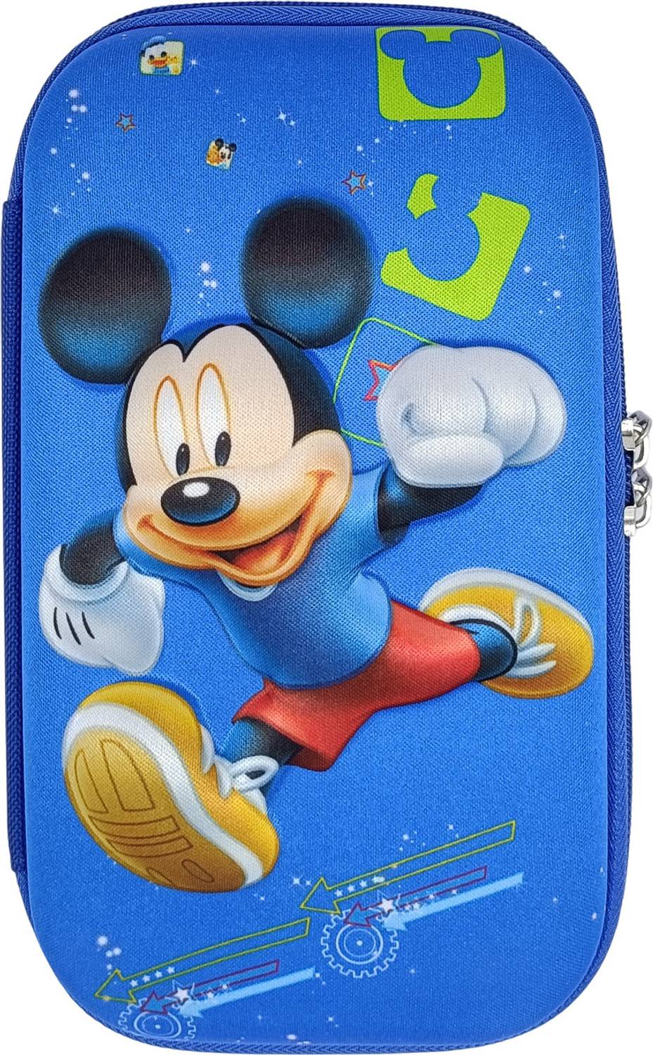 4tens 3D Cover Pencil Case Pencil Compass School Pouch Organizer for Students Kids mickey mouse Art EVA Pencil Box