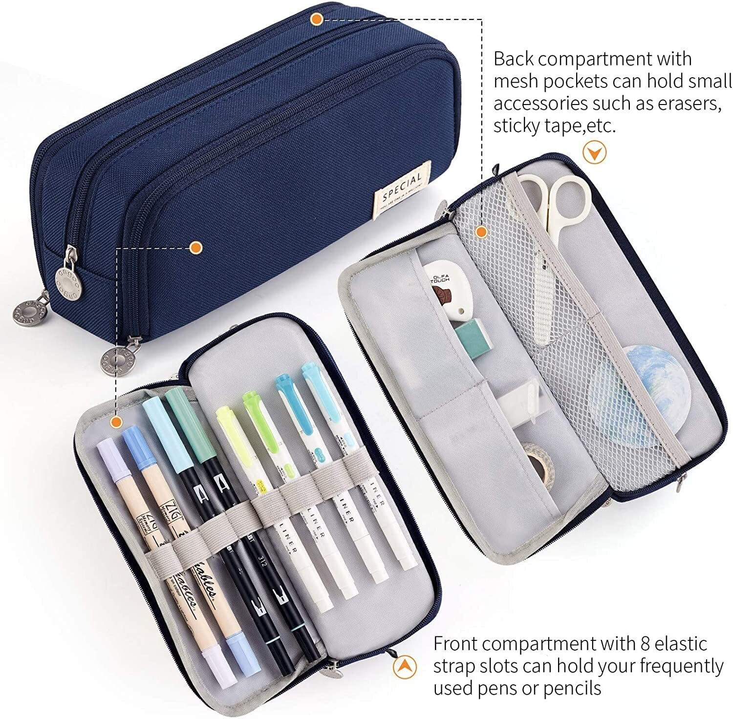 Image of ketmart Pencil box 120 1 Art Artificial Leather Pencil Box