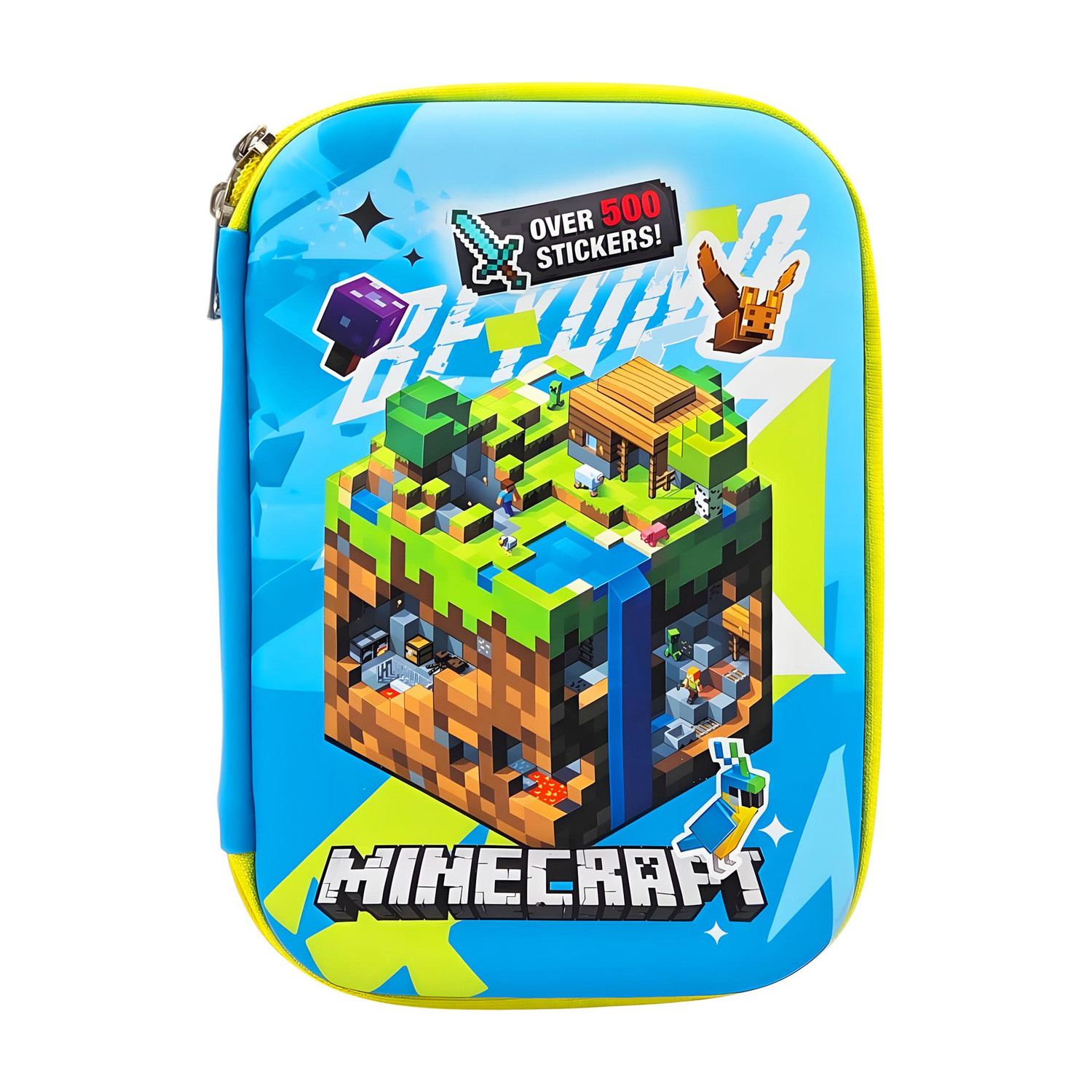 poksi Minecraft Pencil Box | Minecraft Pencil Pouch| Jumbo Size EVA Pouch Art EVA Pencil Box