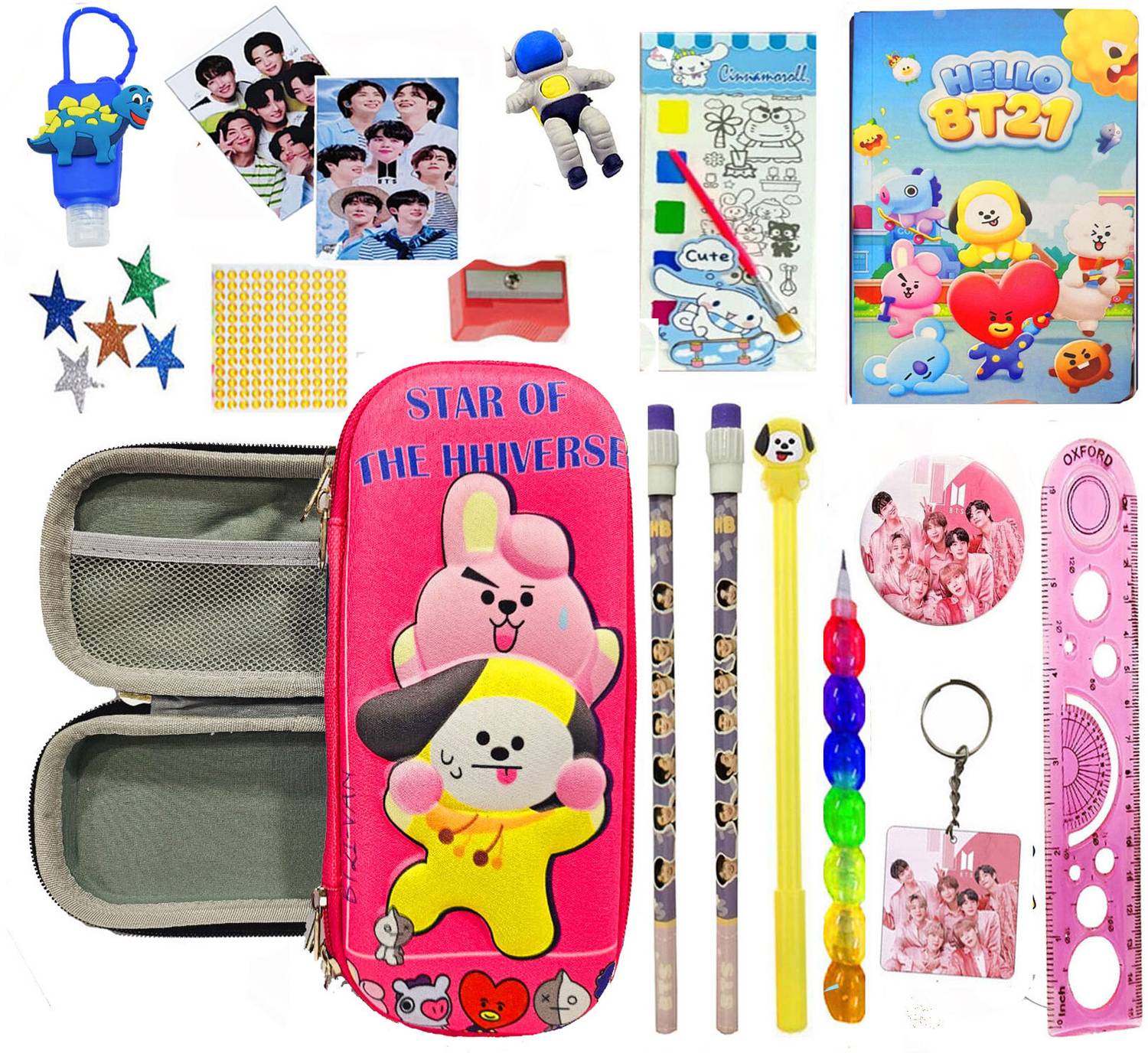 Flipkart.com | Neel BT-21/BTS Theme 3D Pencil Pouch with All