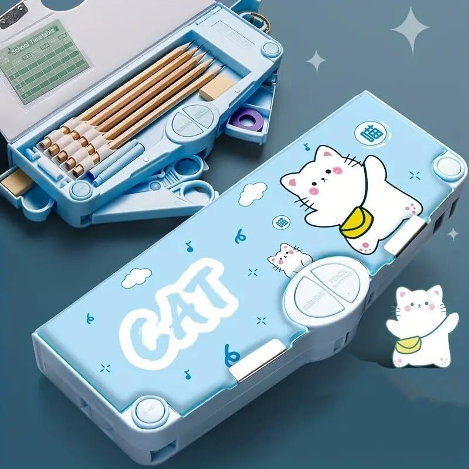 Image of JOY MAKER 3D Pencil Case for Kids Designer Pencil Pouch Art EVA Pencil Box Geometry Box