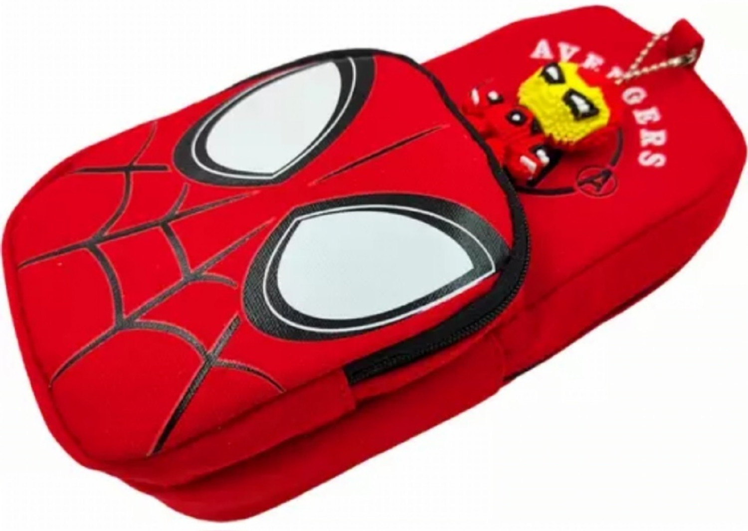 Image of AJSTRUGGLE Spiderman Pencil Pouch for kids geometry Pouch for boys with stationery organizer Art Artificial Leather Pencil Box