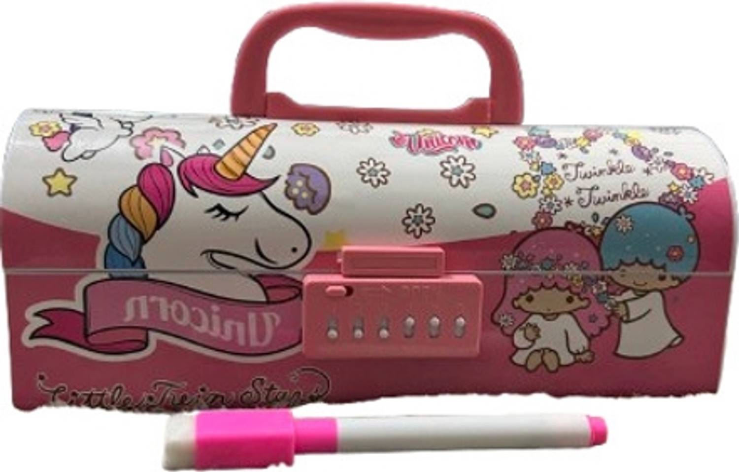 Flipkart.com | ZAKURA Double lock geometry Unicorn, Pink Art