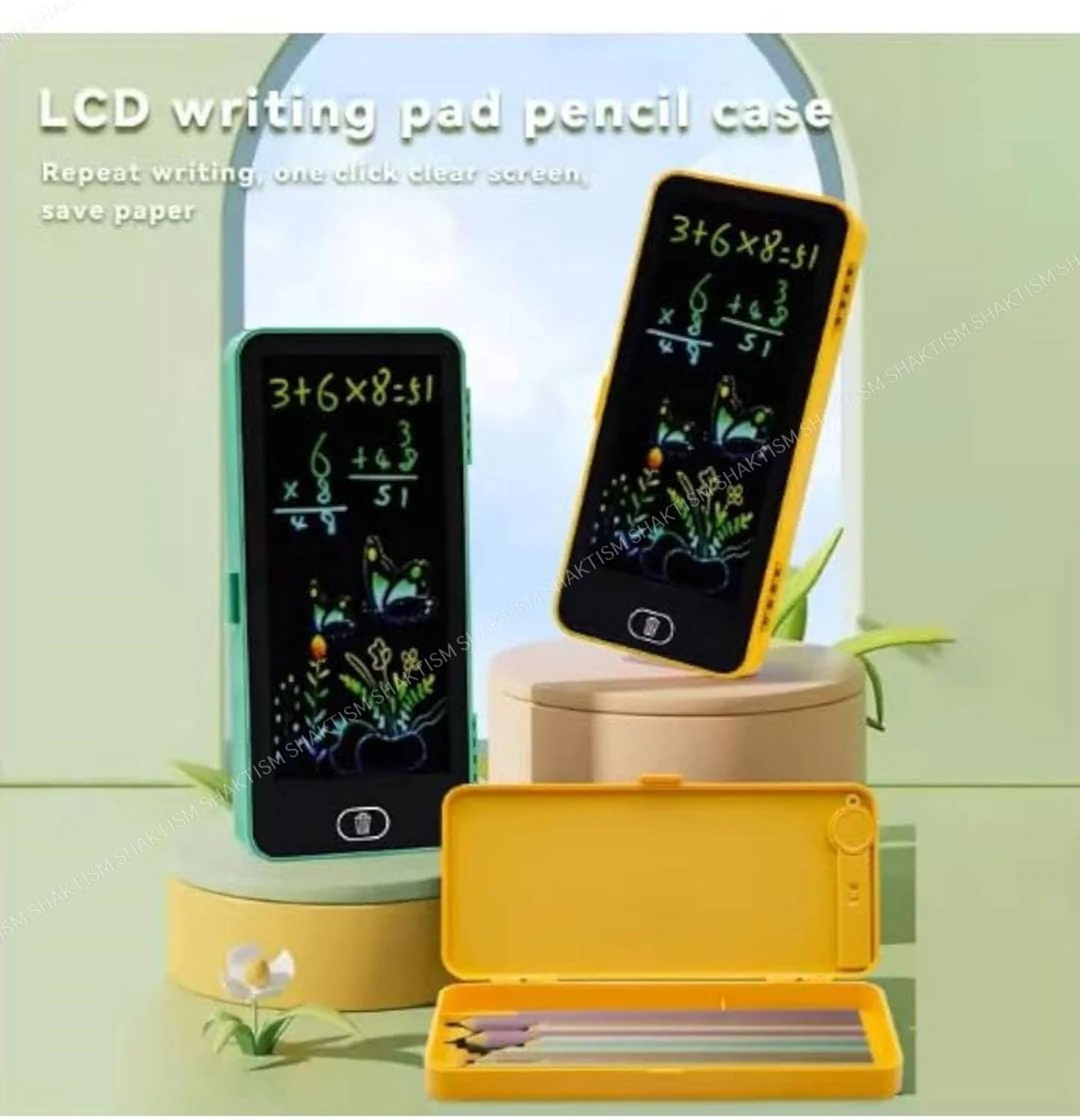 Bazaar LCD Writing Tablet Pencil Box - Image 3