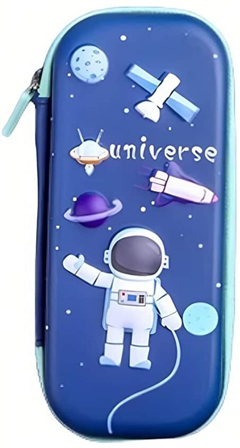 BASANTISTORES Space Astronaut Art Plastic Pencil Box