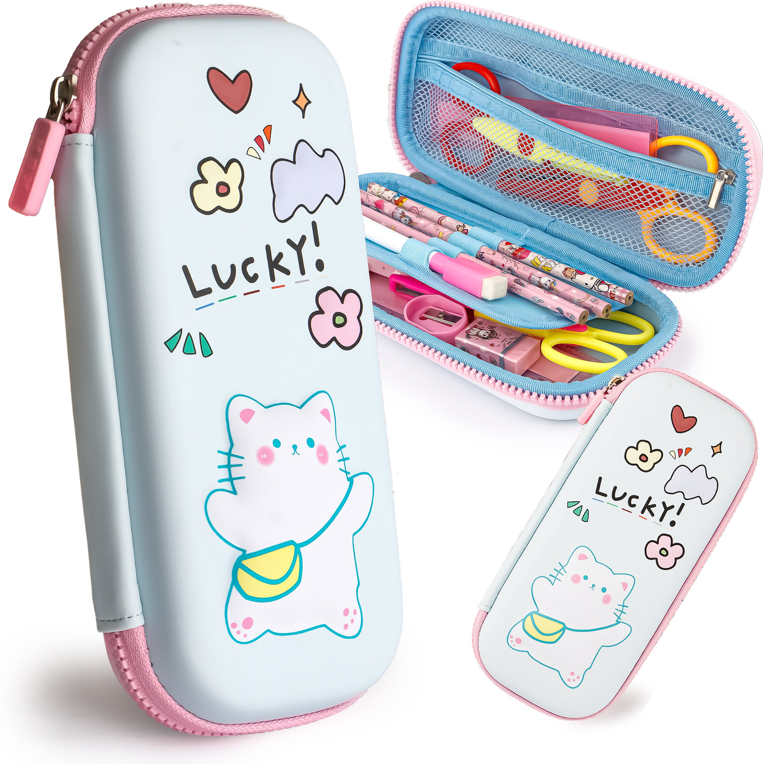 Image of JOY MAKER KBX7064 cat Art EVA Pencil Box