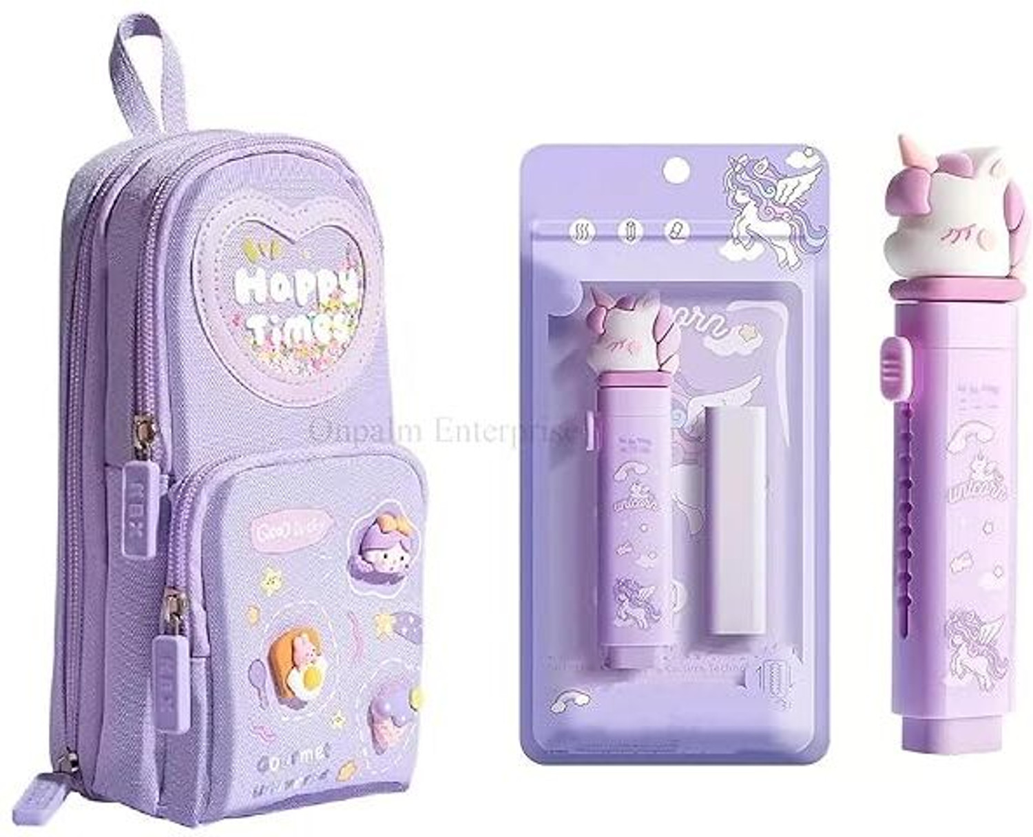 Image of HS ENTERPRISE Kawaii Stationery Series Cartoon / Kawaii Print Art Canvas Pencil Box