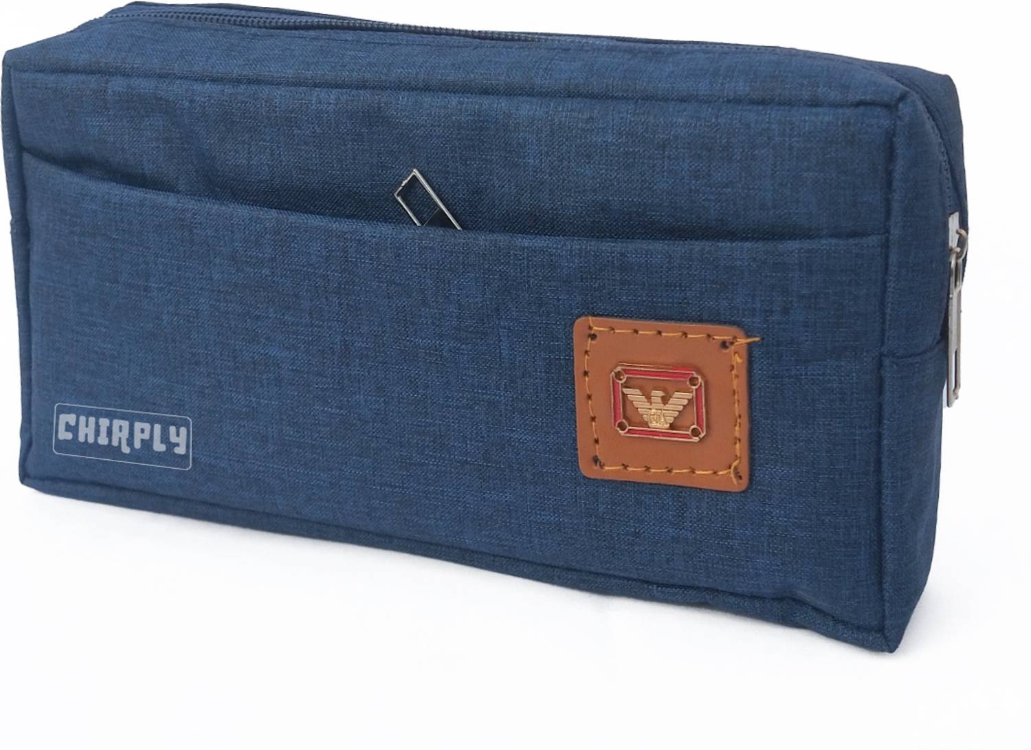 CHIRPLY 3-Pocket Pencil Pouch for School
