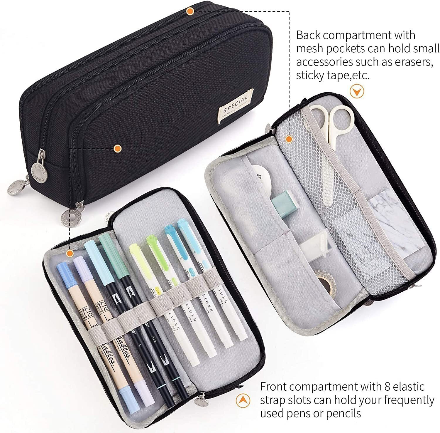 Image of ketmart Pencil box 120 1 Art Artificial Leather Pencil Box