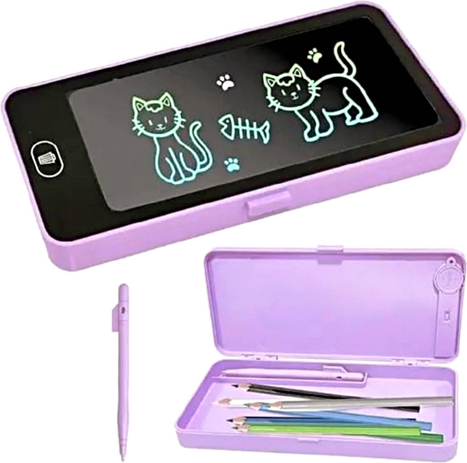 ARRUM 2 IN 1 Pencil Box for Kid – Multi-Functional Morden Kid Art Plastic Pencil Box