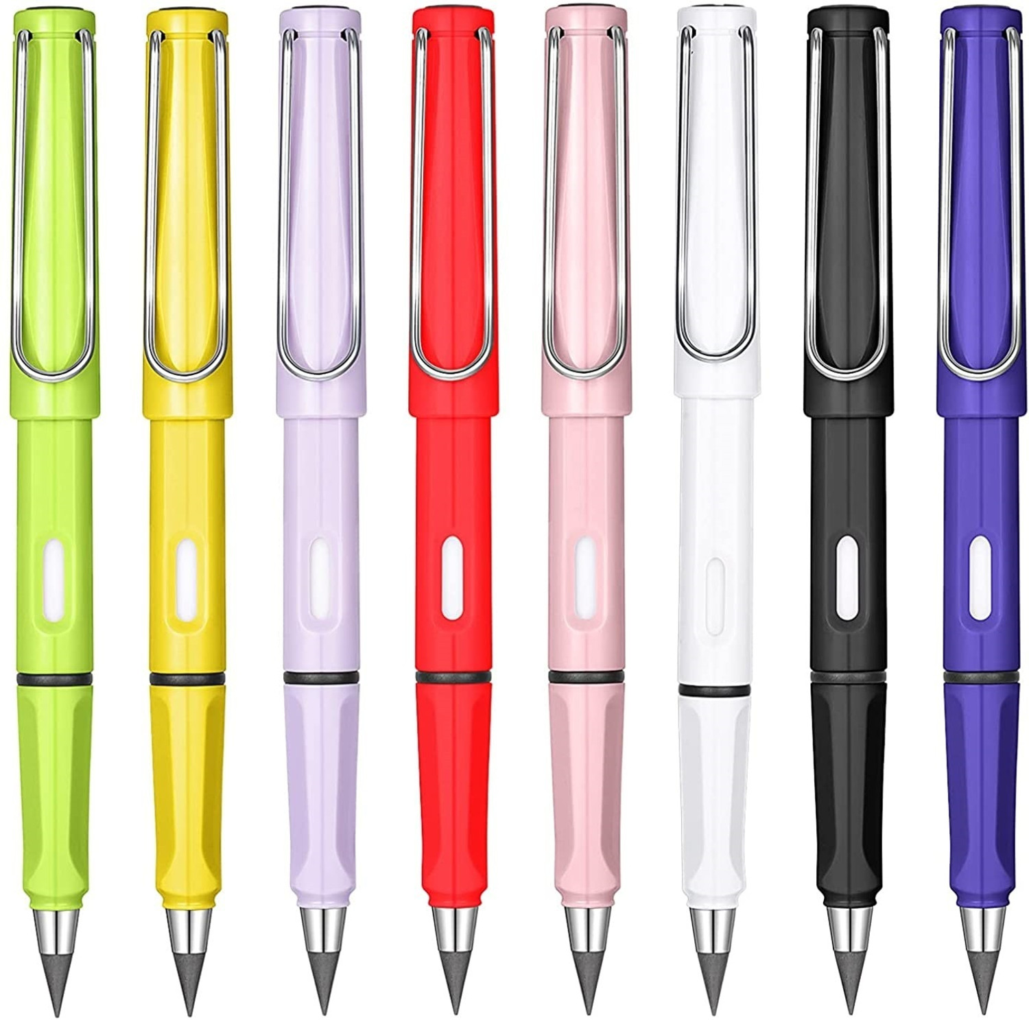 Image of TWINZEN Everlasting Inkless Pencil Set of 2, Infinity Metal Pencil for Kids Writing Pencil