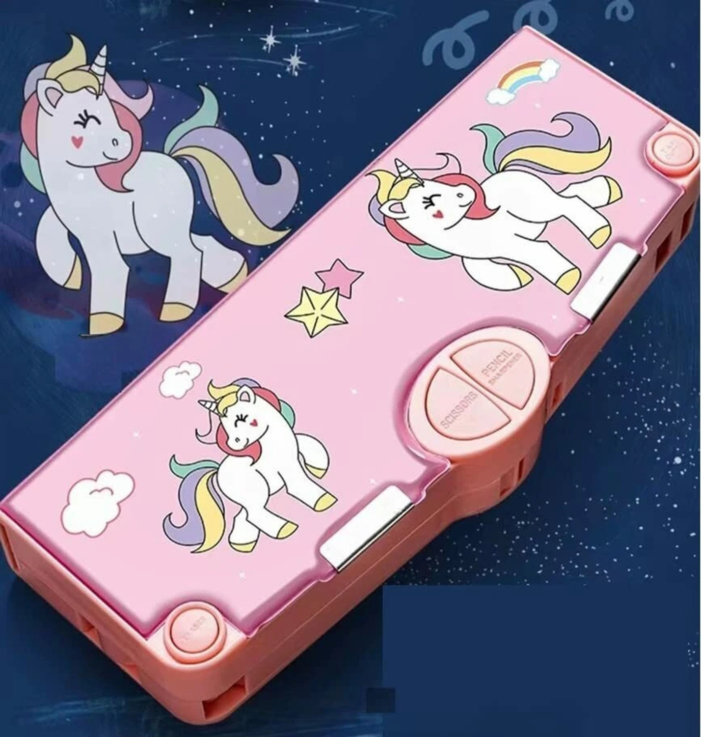 Image of shree giriraj enterprise JOY MAKER pencil box unicorn Art Plastic Pencil Box