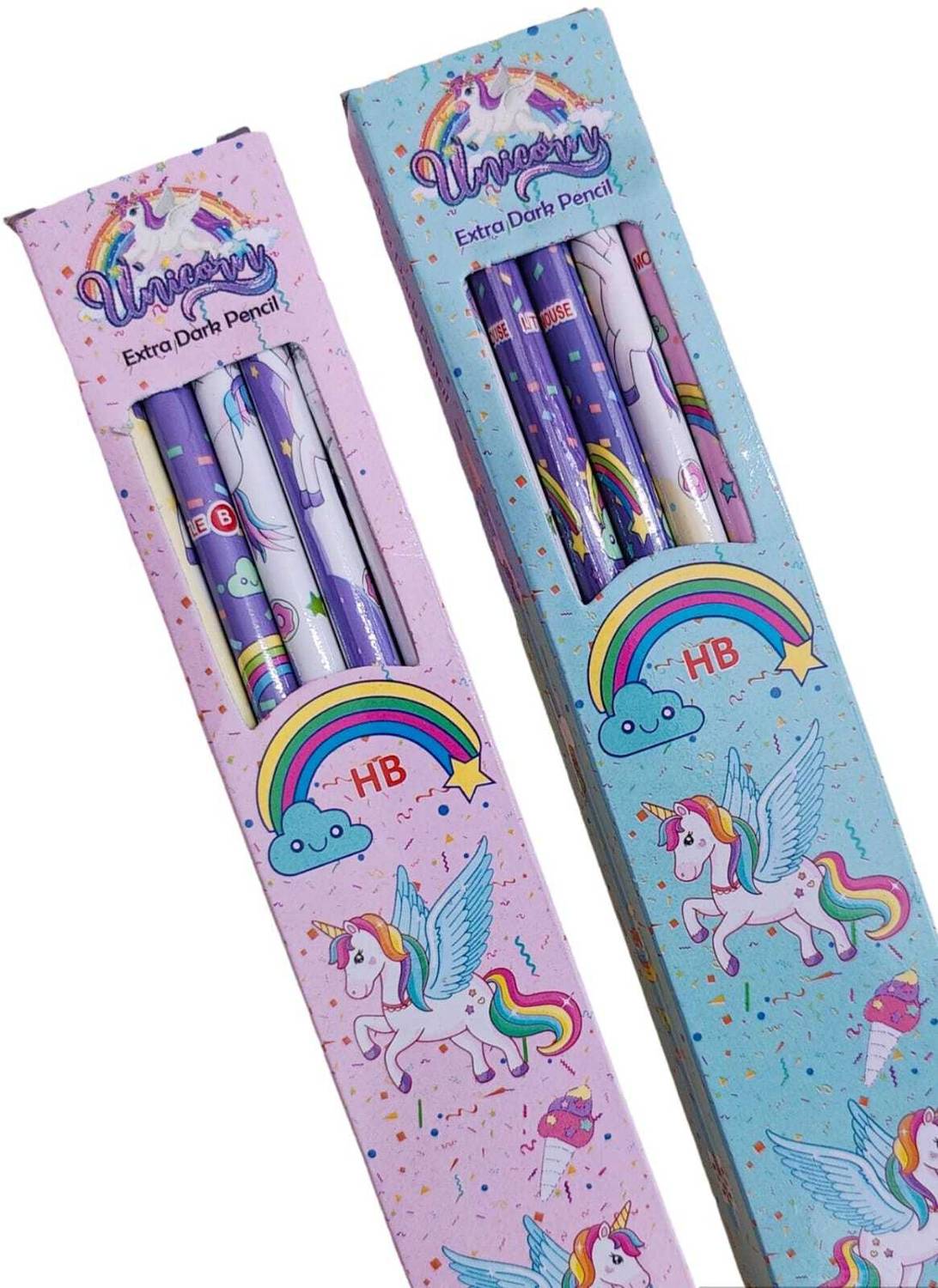 AMANVANI Pencils for Kids Pencil with Eraser on Top Unicorn Gift Set Pencil