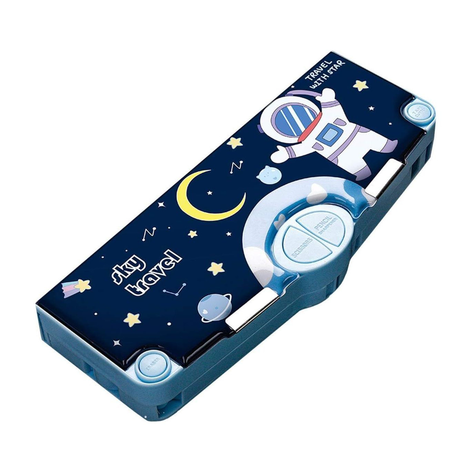 Image of cherrytree Multi Functional Pencil Box Geometry Box for Boys Girls Kids Geometry Box