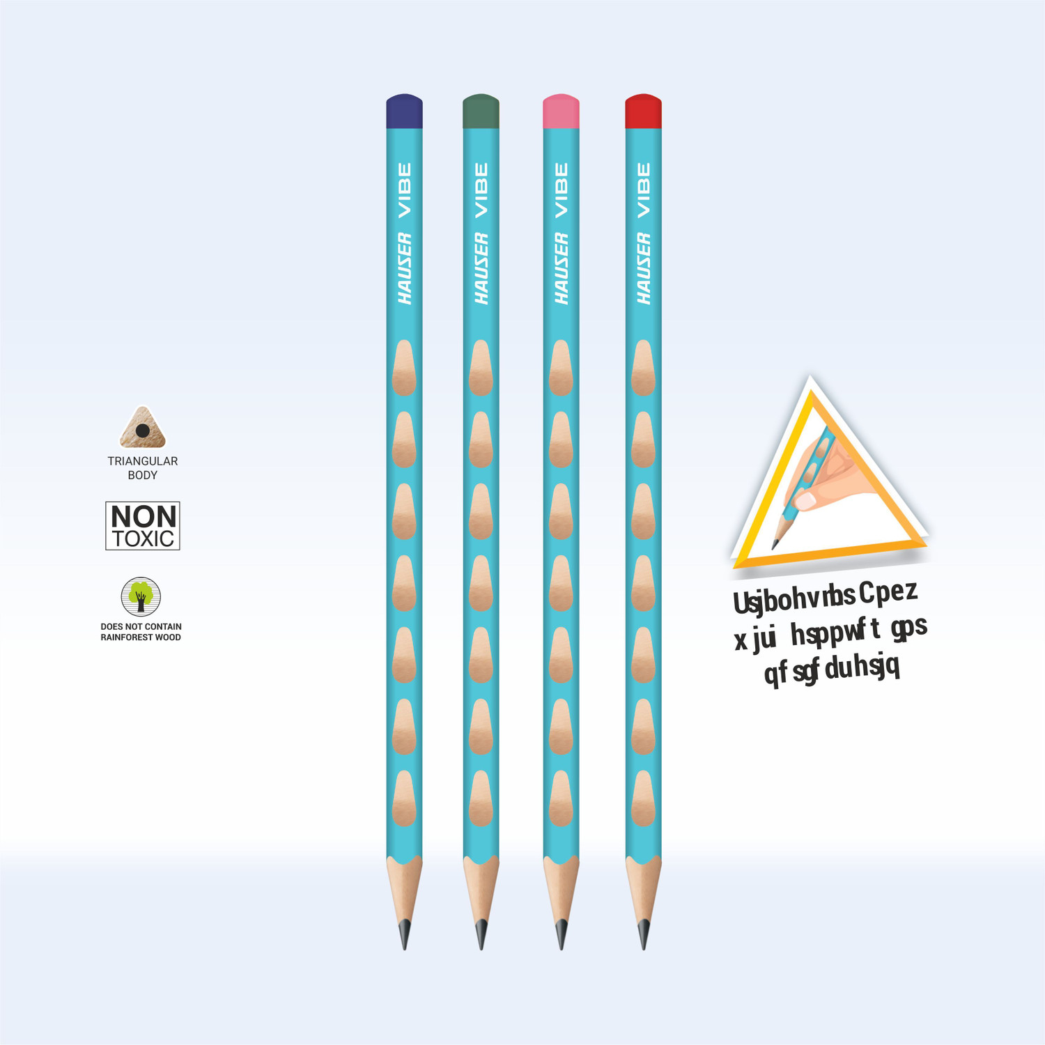 Image of HAUSER Vibe Wooden Pencil Pack of 50 Pencil