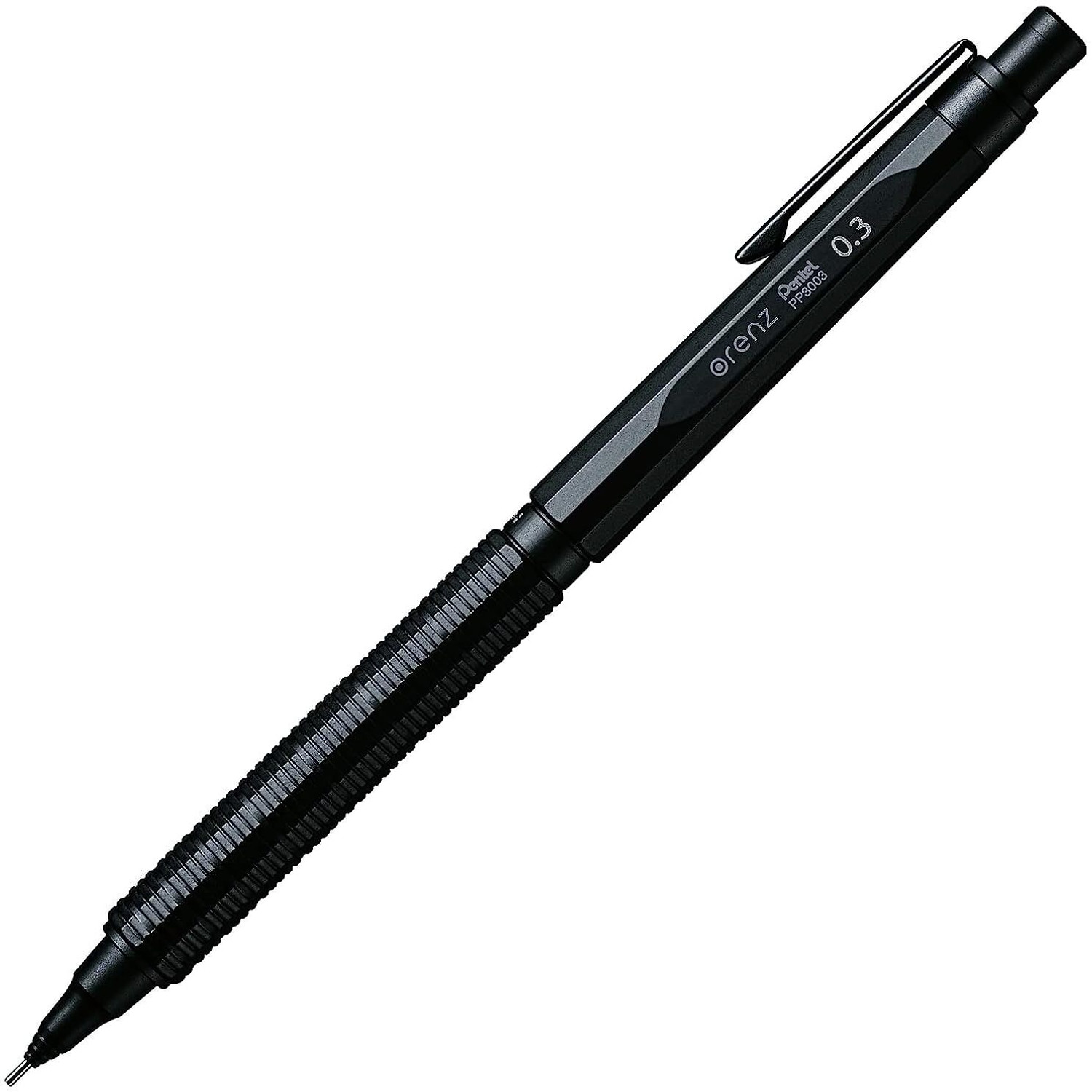 Image of PENTEL Orenz Nero 0.3Mm Mechanical Pencil|Glossy Metallic Barrel Silver Trim(3003A) Pencil