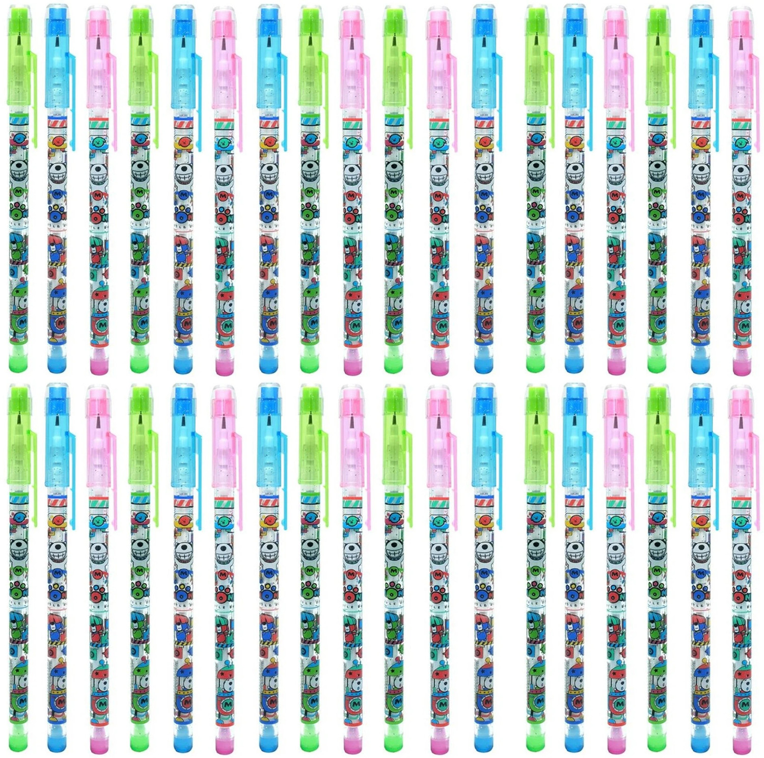 Image of Kartual Return Gift For Kids / Non Sharpening Stackable Pencil / Push Pencils For Kids Pencil