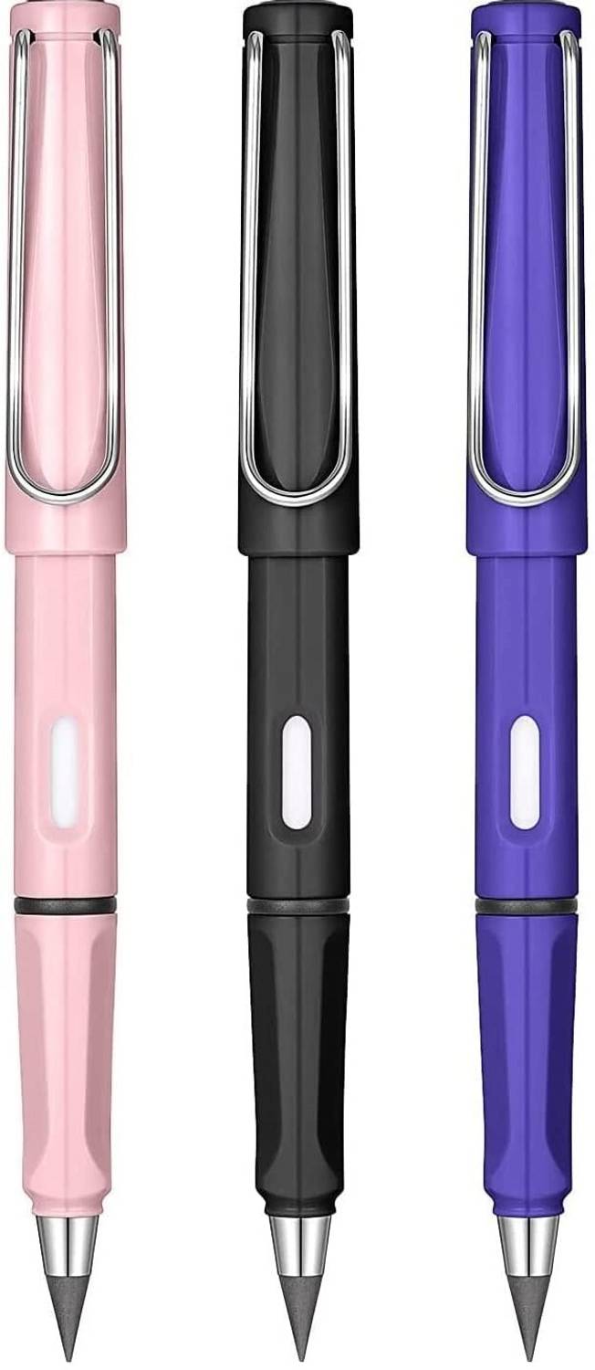 Antoj Everlasting Inkless Pencils Portable Reusable and Erasable Writing Pencils 3Pcs Pencil