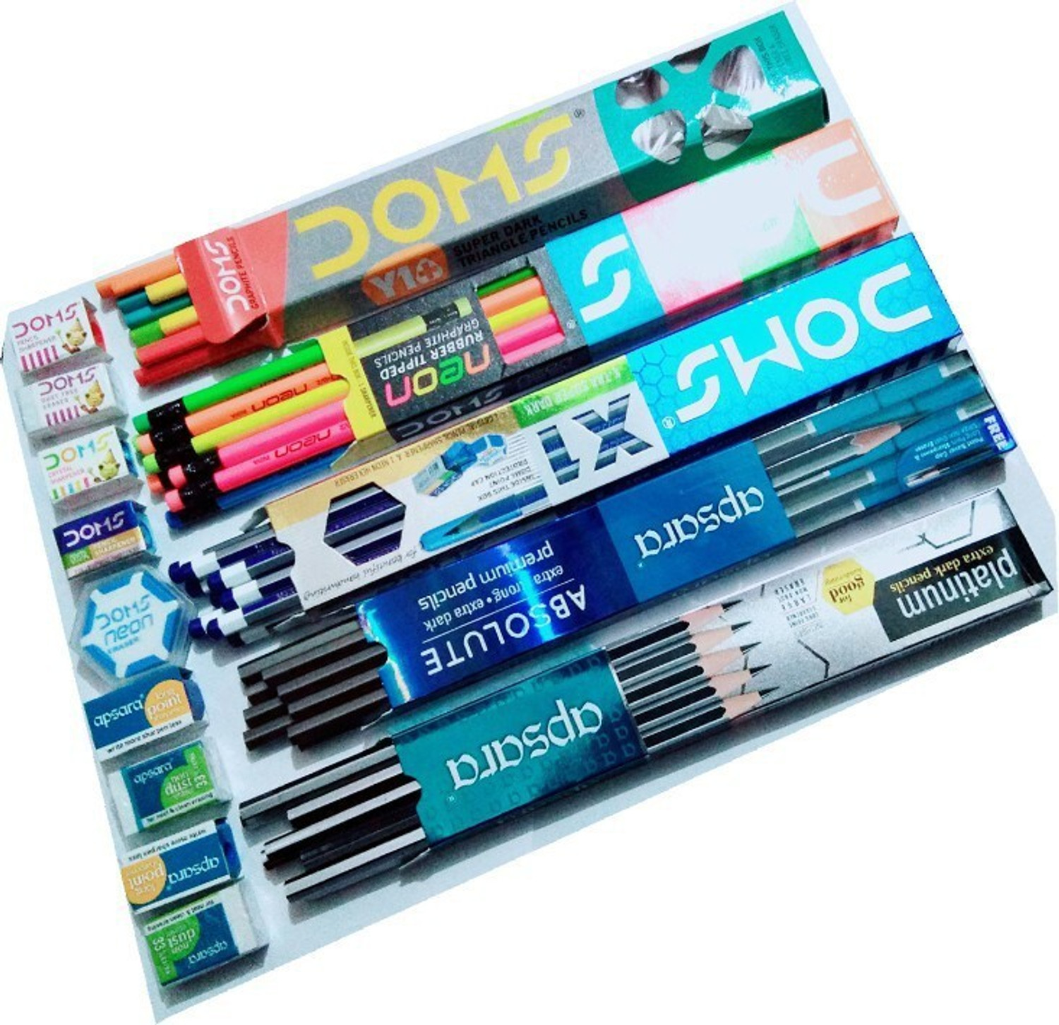 Image of DOMS Neon,X1,Y1+,Apsara Absolute,Platinum Pencil