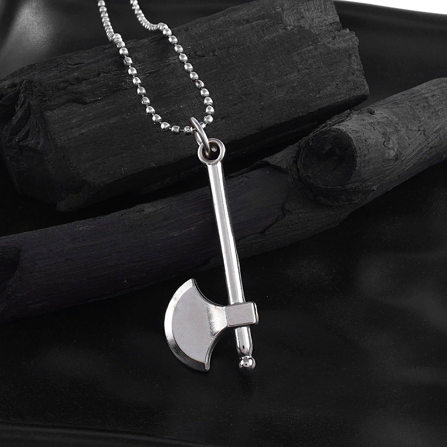 DULCI Silver Plated Brass Parshuram Axe Pendant - Image 3