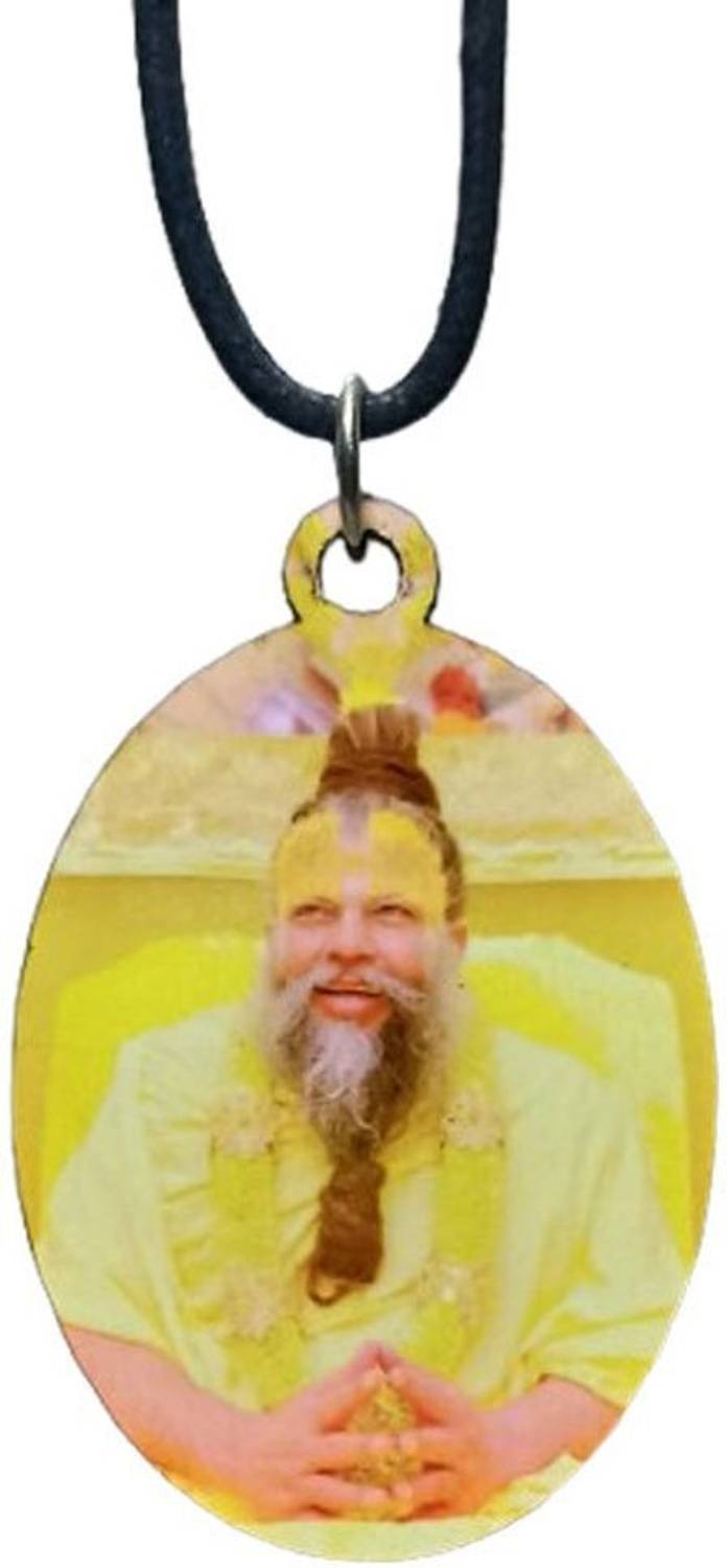 ALDOMIN Premanand Ji Maharaj Pine Wood Pendant Wood Pendant