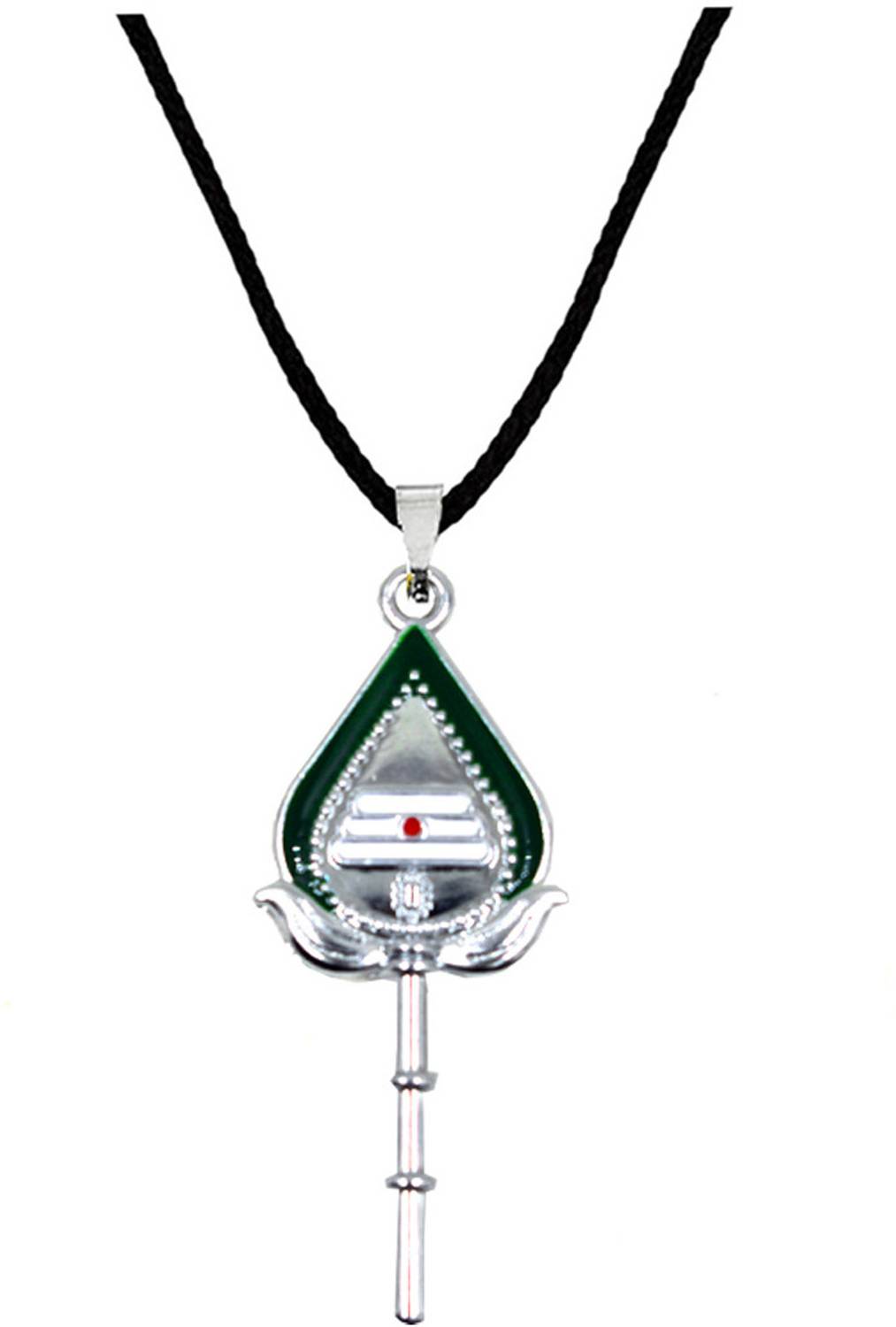 Abhiora Fashion Lord Tripundra Murugan Vel Cord Chain Religious Pendnet for Men and Women Metal Pendant