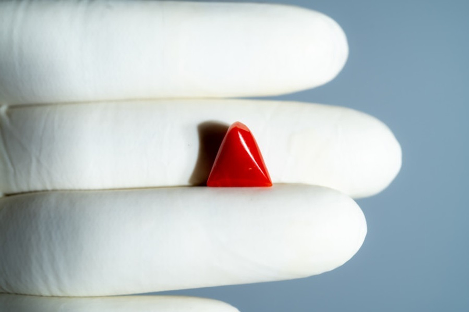 Image of TRUERIVER.1 10.25 Ratti Natural Red Moonga Stone Rashi Ratan Stone Coral Stone