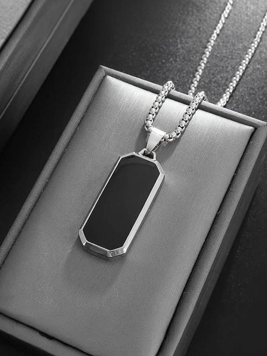 Men Pendant | Pendant For Men | Men Locket | Locket For Men Rhodium Alloy Silver Stainless Steel, Steel, Sterling Silver Locket - Image 1