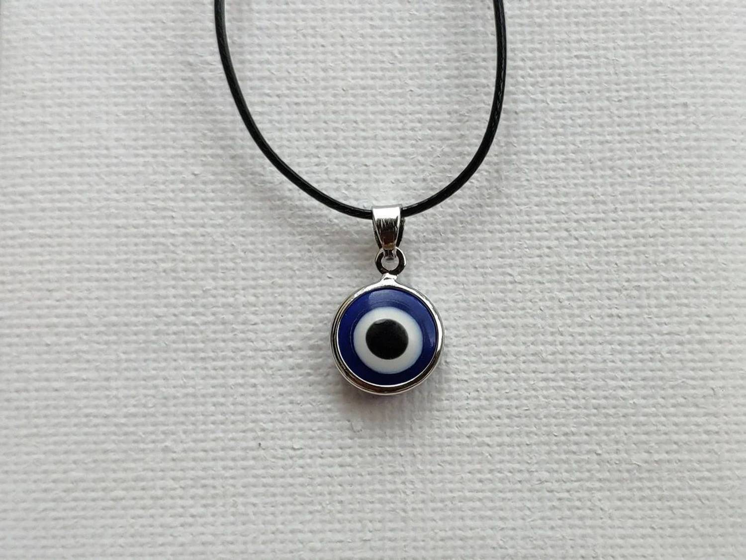 Vivity Turkish Blue Glass Evil Eye Pendant - Image 2