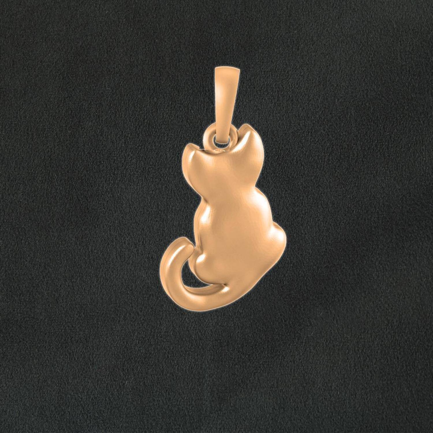Akshat Sapphire 22 CT Gold Plated (92.5% Purity) Stylish & Fashionable Cute Cat Pendant For Kids Gold-plated Sterling Silver Pendant Set