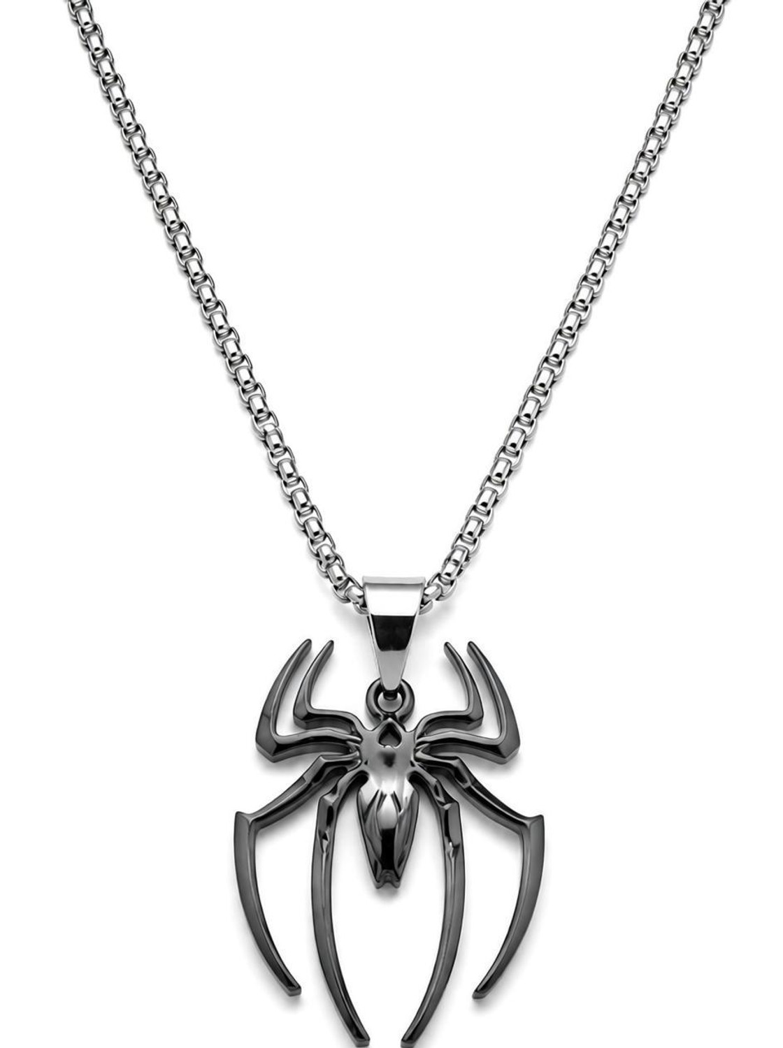 Image of Thenexcart Spider Design Stainless Steel Pendant Necklace for Men & Boys Stainless Steel